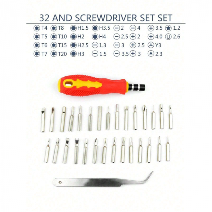 Kit Destornillador 32 pcs Electronica