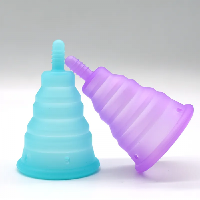 Copa Menstrual De Silicona Plegable Con Estuche Ecológica