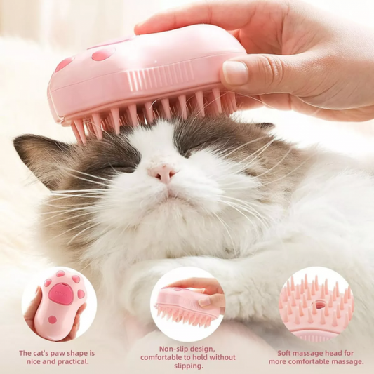 Cepillo con Vapor para Pelos de Mascotas