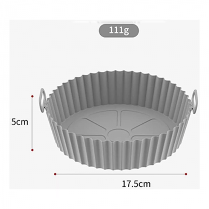 Molde Antiadherente de Silicona para Freidora de Aire
