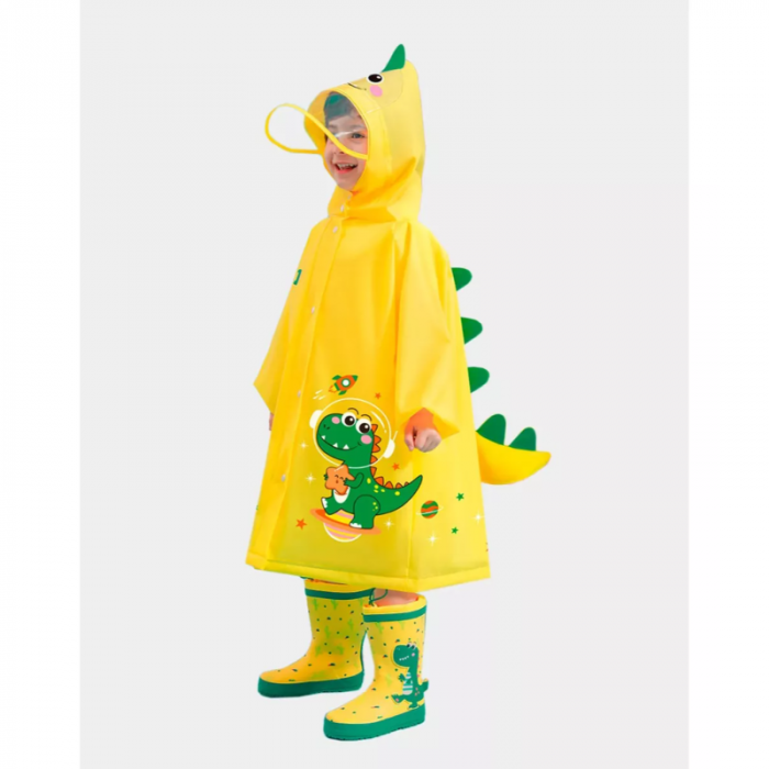 Poncho Pilotin para Lluvia Dinosaurio